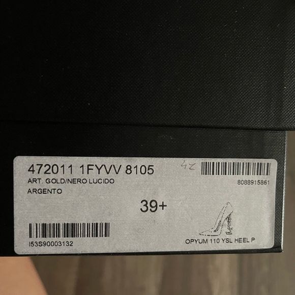 SAINT LAURENT
Opyum Metallic Pumps In Silver - Picture 7 of 8